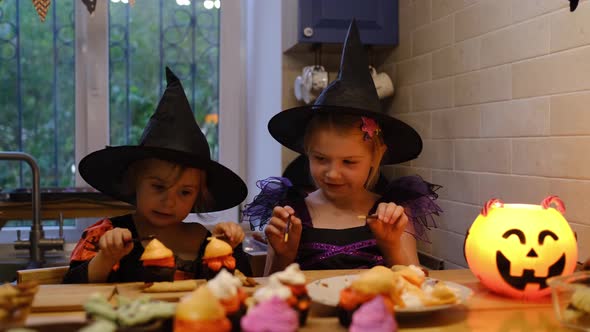 Preparing for Halloween at Home Kitchen