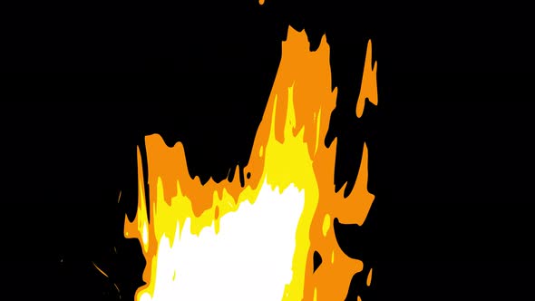 Cartoon fire flame alpha alt