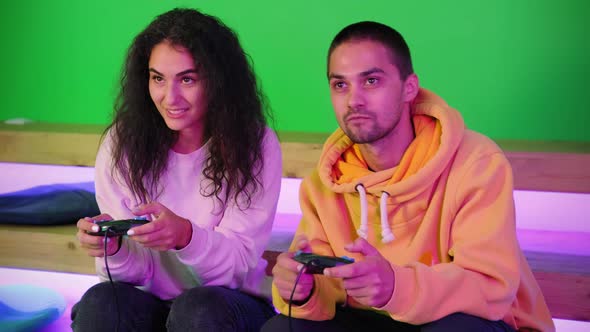 Gamers are Playing Video Games Using Joysticks