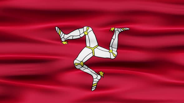Isle Of Man Flag Waving