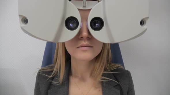 Eye Examination of the Patient with the Help of Modern Ophthalmic Apparatus