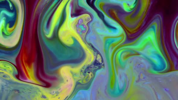 Abstract Colorful Sacral Liquid Waves Texture 23