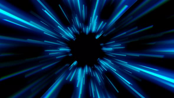 Digital Blue Tunnel Background 4K alt