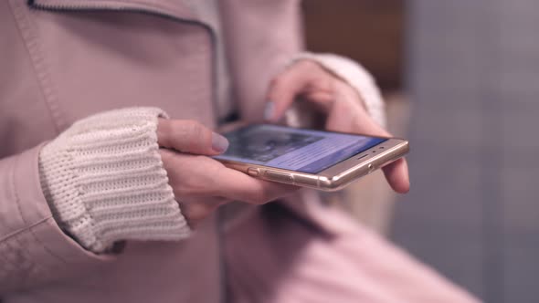 Young girl with phone 