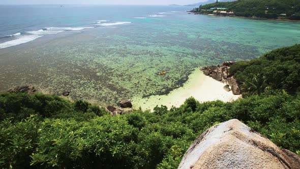 Seychelles Panoramic Right-to-left View.