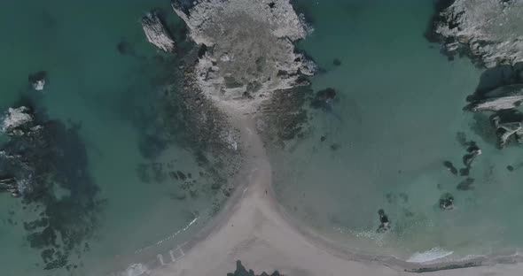 bird's eye spin to sile beach