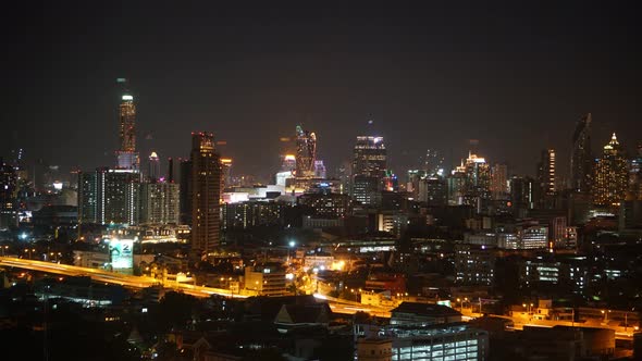 Beautiful building architecture around Bangkok city in Thailand