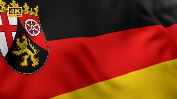 Rheinland-Pfalz Flag - 4K