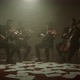 the String Quartet Plays Classical musicCellist Is Playing His Cello Alone on Stagenotes on the - VideoHive Item for Sale