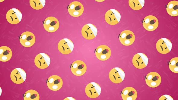 Shocked Emoji Background