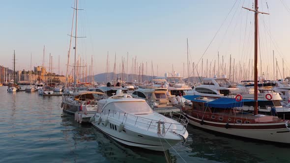 Marina in Bodrum Turkey