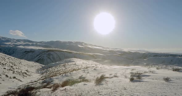 Beautiful Winter Landscape in the Mountains