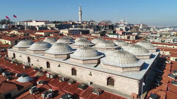 Grand Bazaar Roofs Istanbul Aerial View 