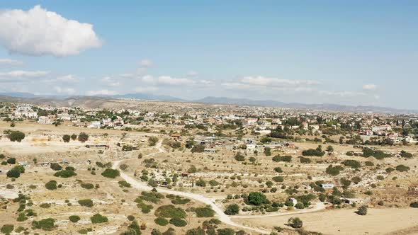 Aerial Landscape View in Cyprus
