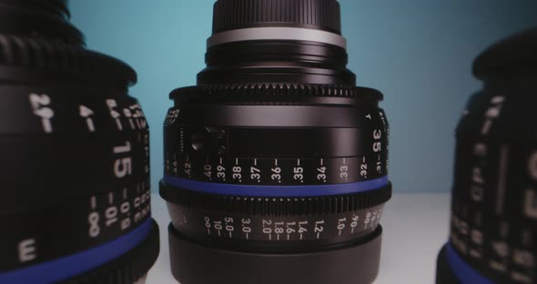 Lenses Arranged on a Table