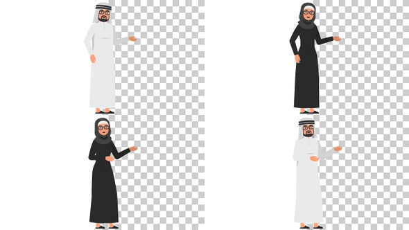 Talking Arabian Characters Pack