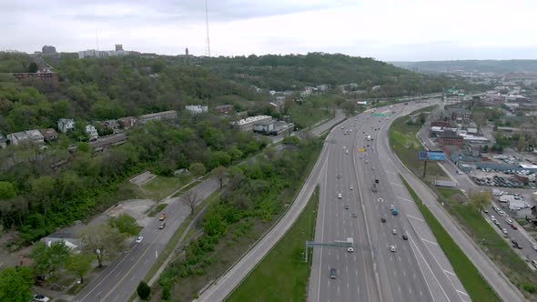 I-75 Cincinnati - 4K Aerial