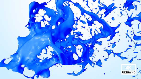 Splash Of Blue Paint V4 alt