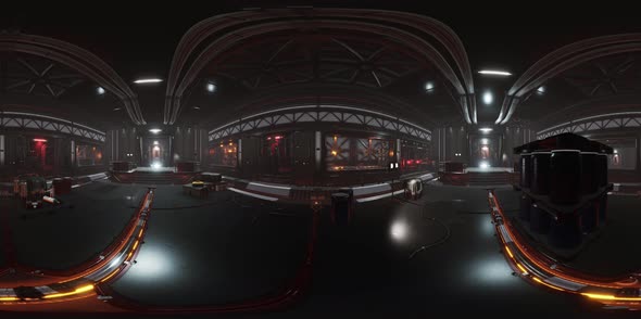 Vr360 View of Spaceship Interior