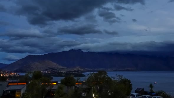 Evening in Queenstown timelapse