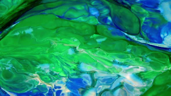 Abstract Hypnotizing In Detailed Surface Colorful Paint Spreads 1