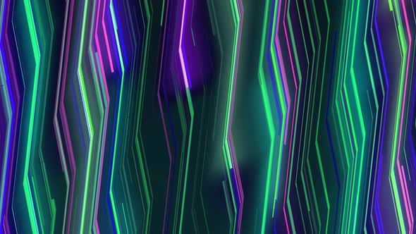 Abstract Fantasy Colorful Glow line Background