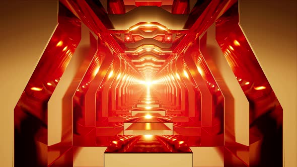 Golden Red Tunnel