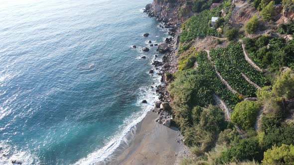 Turkey Mountain Coastline  Shore Mediterranean Sea