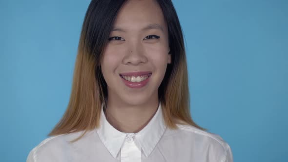 Beautiful Korean Happy Female Smiling