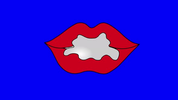 Lips Gum Looping Animation