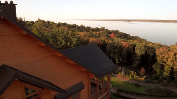 Aerial View of Mansion House Roof