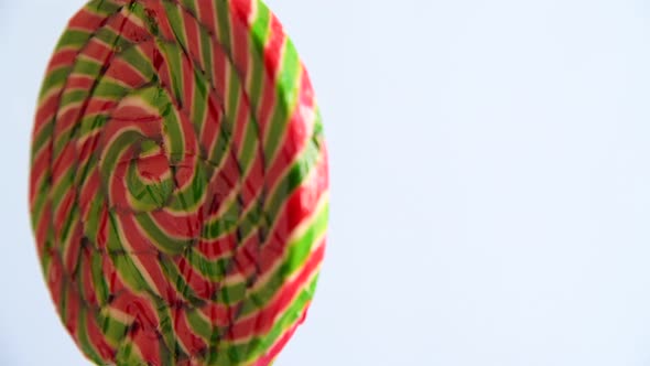 Striped fruit lollipop