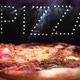 Delicious Fresh Italian Pizza On A Black Background With  The Effect Of Light Inscription Pizza - VideoHive Item for Sale
