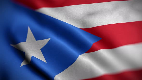 Puerto Rico Flag Angle