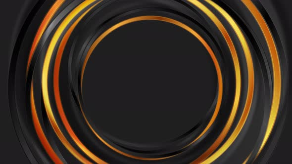 Black And Bronze Glossy Circles alt