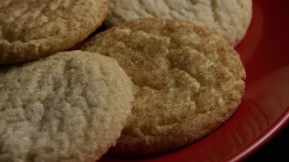 Cinematic, Rotating Shot of Cookies on a Plate - COOKIES 136