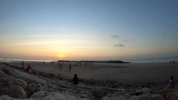 Sunset On The Beach, Bali Kuta Beach