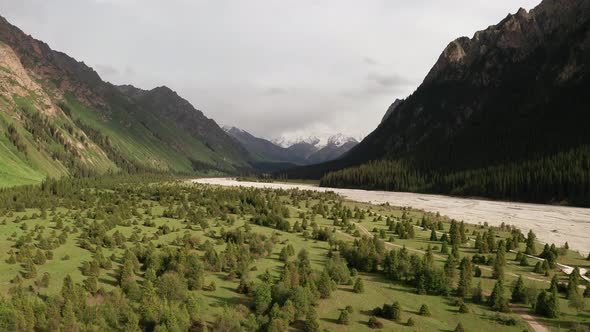 River and mountains