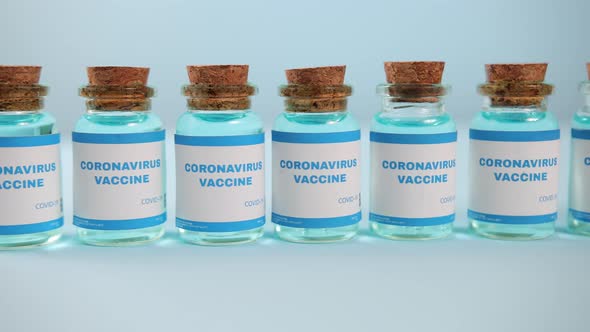 Lot of Jars Medical Preparation for Corona Virus