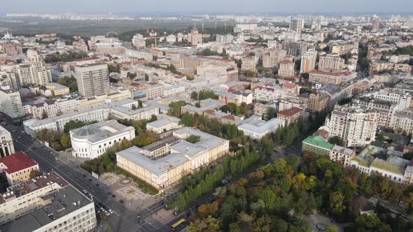 Kyiv - the Capital of Ukraine. Aerial View. Kiev