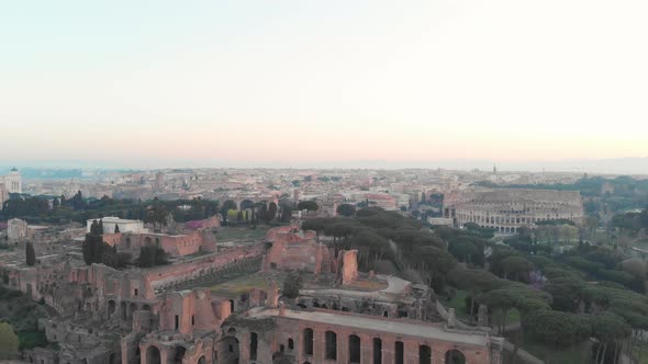 Landscape of Rome in the Morning