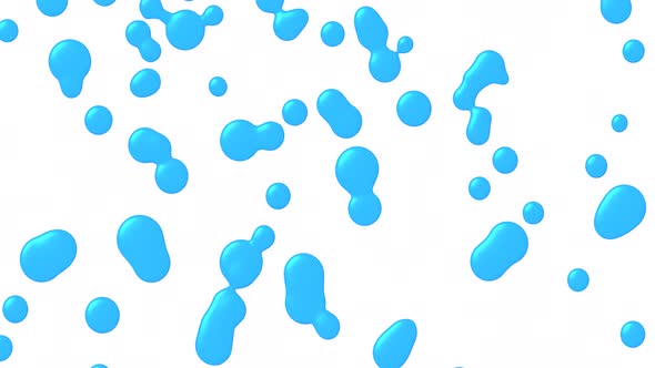 Abstract Blue Falling Fluid Background