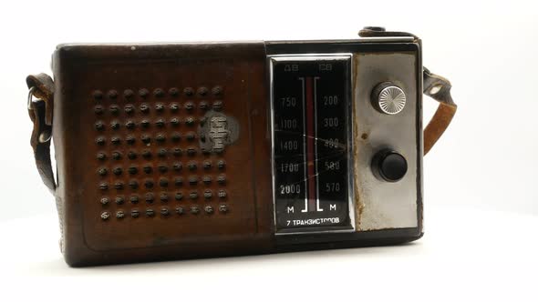 Old Soviet Vintage Radio Receiver 