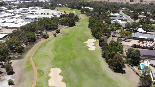 Aerial View of a Golf Course