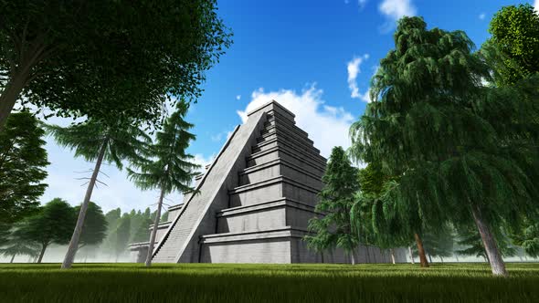 Mayan Pyramid Background