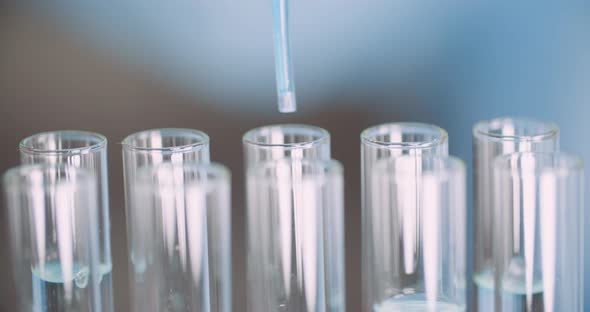 Working in Laboratory - Scientist Using Pipette in Lab alt