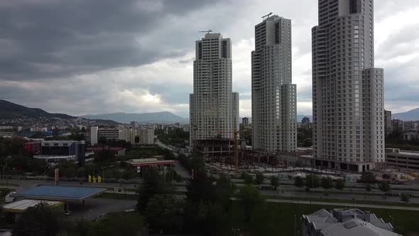 The skyscrapers from Skopje