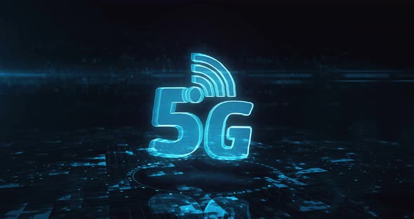 5G high-speed mobile phone network symbol cyber concept alt