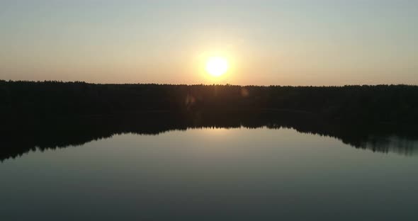 Evening Sunset On The Lake, Moving Forward