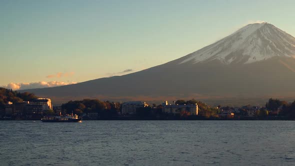 Mount Fuji viewed from Lake Kawaguchiko , Japan